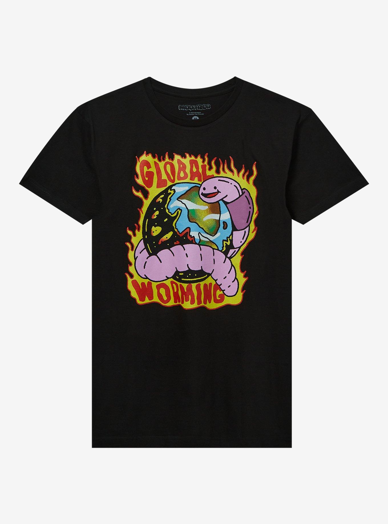 Global Worming Worms T-Shirt By Moldazor, BLACK, hi-res