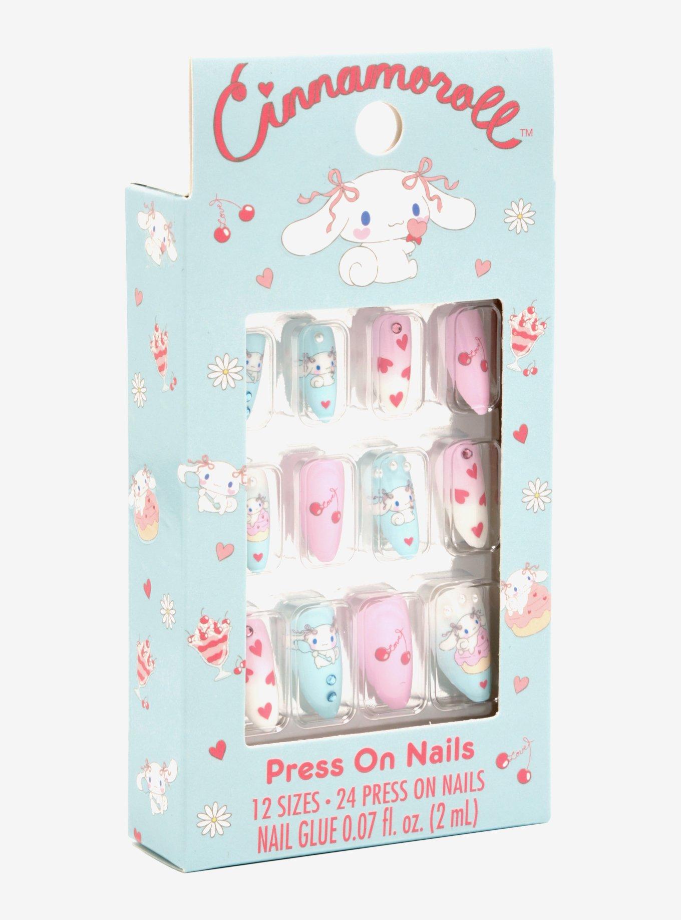 Sanrio Cinnamoroll Hearts Press On Nails &mdash; BoxLunch Exclusive, , hi-res