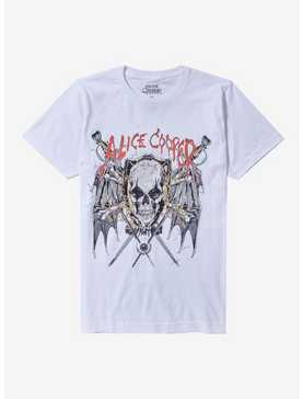 Alice Cooper Winged Skull & Blades Boyfriend Fit Girls T-Shirt, , hi-res