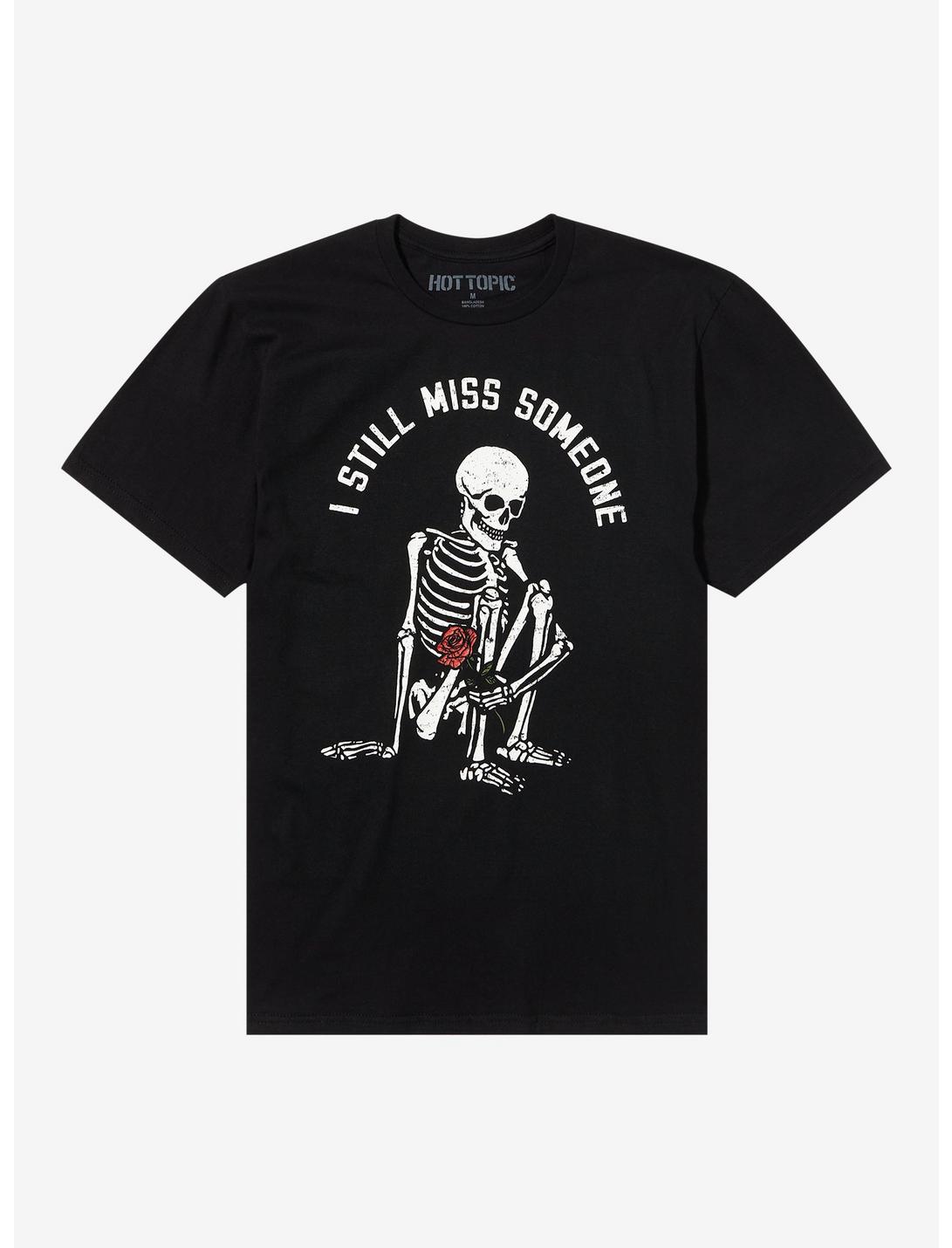 I Still Miss Someone Skeleton T-Shirt, BLACK, hi-res