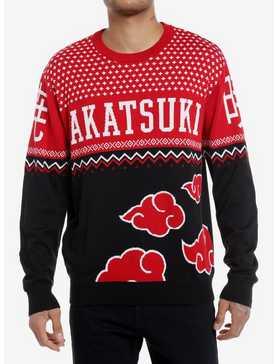 Naruto Shippuden Akatsuki Intarsia Knit Sweater, , hi-res