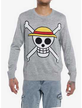 One Piece Straw Hats Jolly Roger Intarsia Knit Sweater, , hi-res