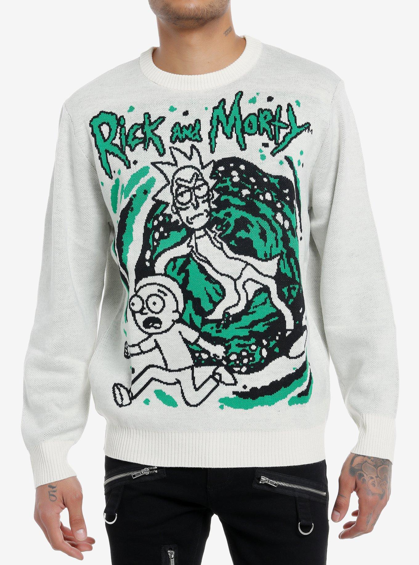 Rick And Morty Portal Intarsia Sweater