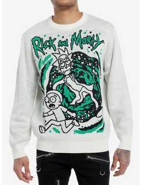 Rick And Morty Portal Intarsia Sweater, , hi-res