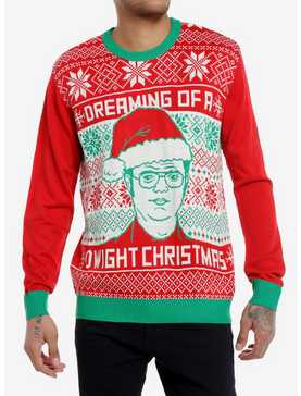 The Office Dreaming Of A Dwight Christmas Intarsia Sweater, , hi-res