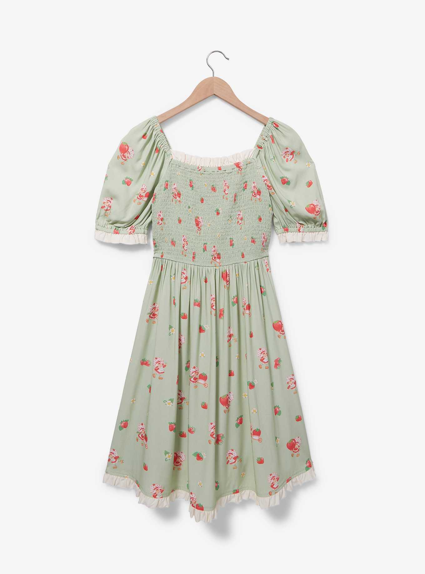 Strawberry Shortcake Allover Print Smock Dress - BoxLunch Exclusive, , hi-res