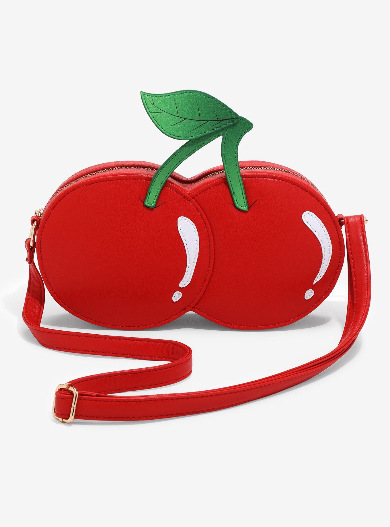 Cherry Figural Crossbody Bag