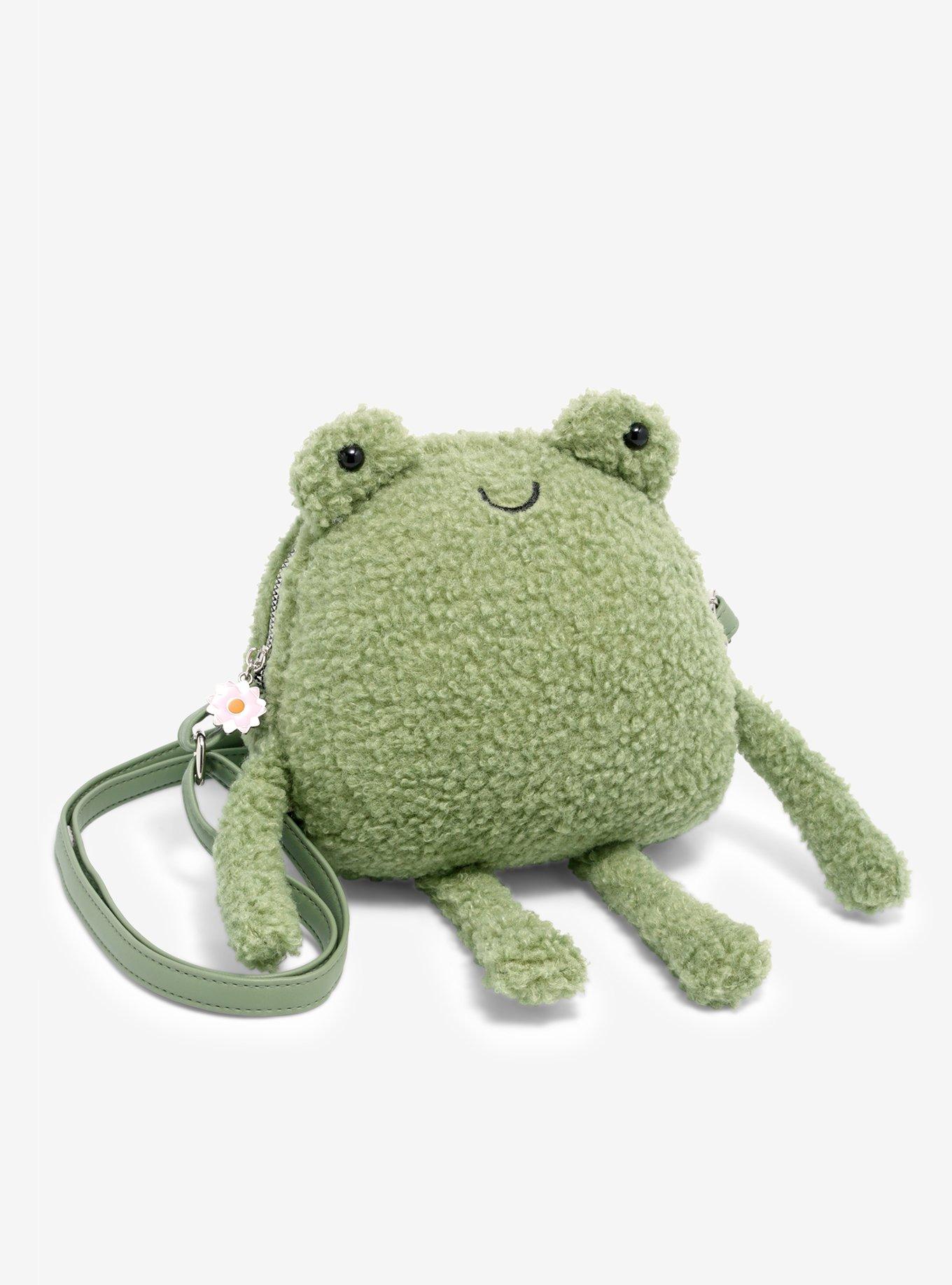 Lovely Cute Green Frog Plush Bag Crossbody Bag Shoulder Bag for Gatherings  Party