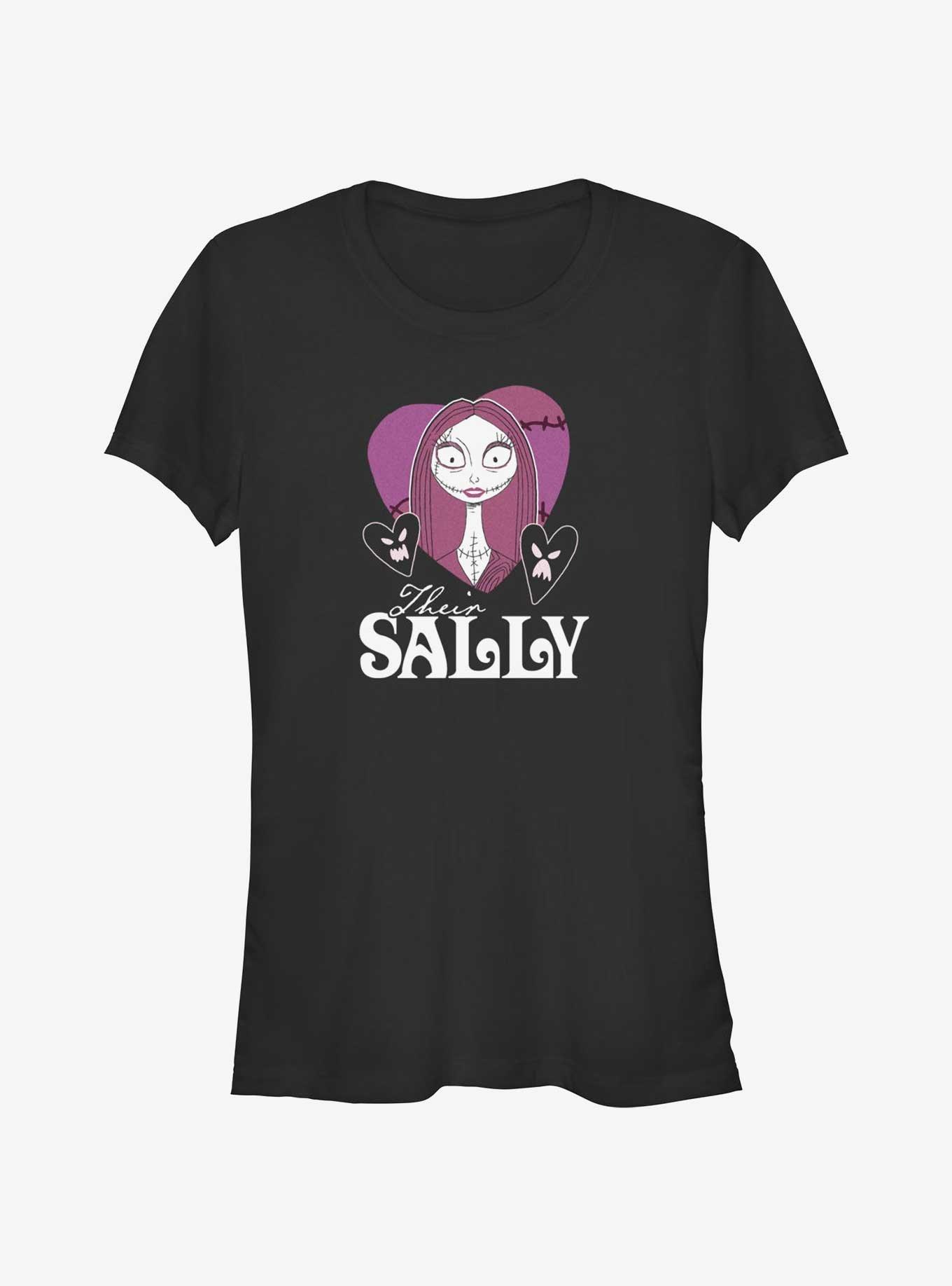 Disney The Nightmare Before Christmas His Sally Girls T-Shirt, BLACK, hi-res