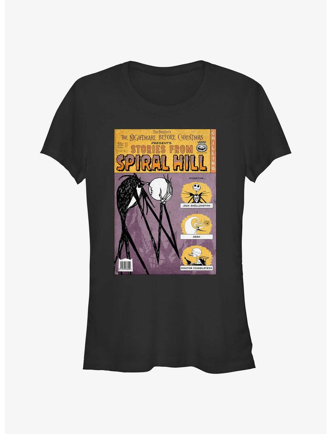 Disney The Nightmare Before Christmas Jack Stories From Spiral Hill Girls T-Shirt, BLACK, hi-res