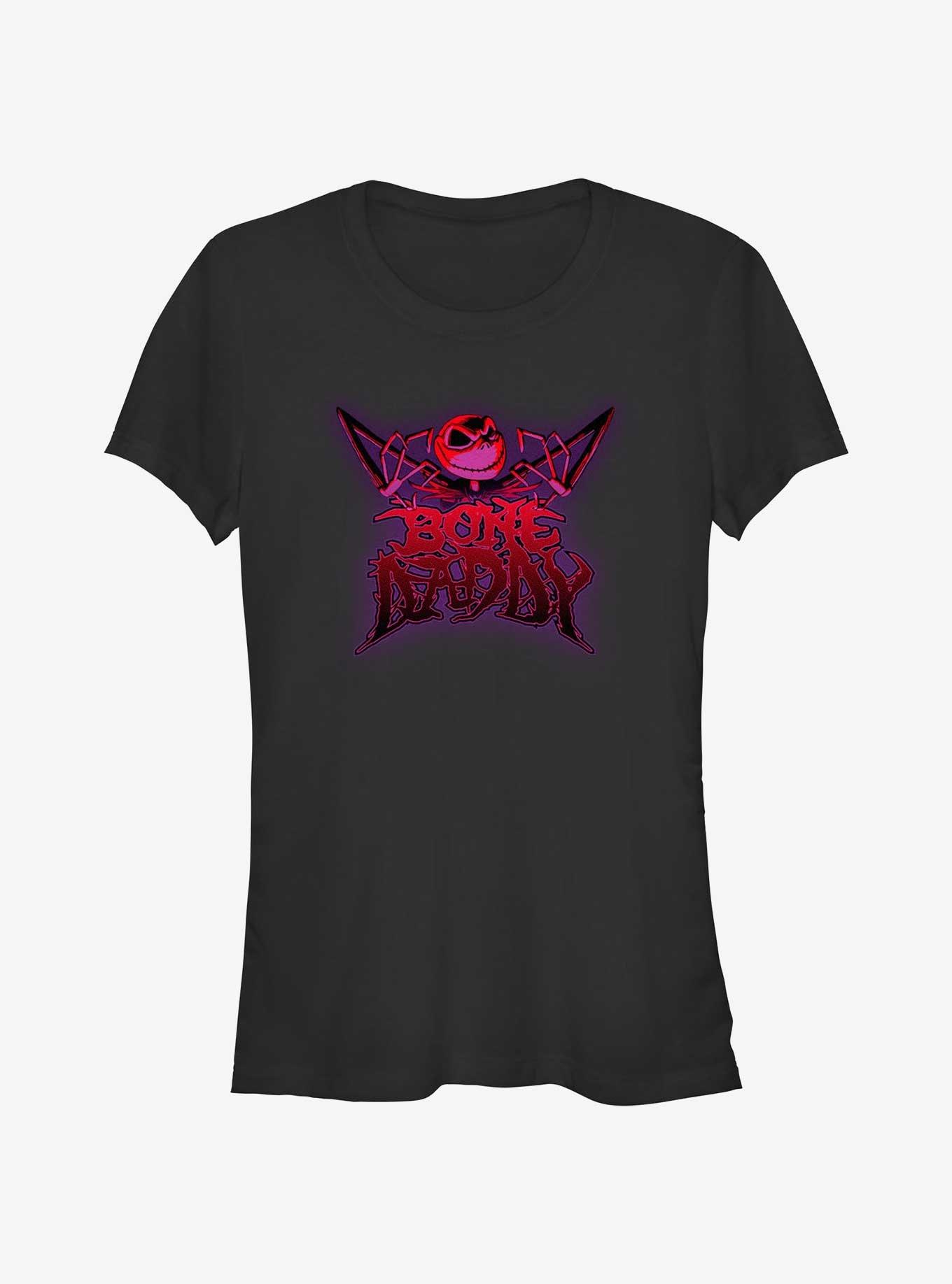 Disney The Nightmare Before Christmas Bone Daddy Jack Skellington Girls T-Shirt, BLACK, hi-res
