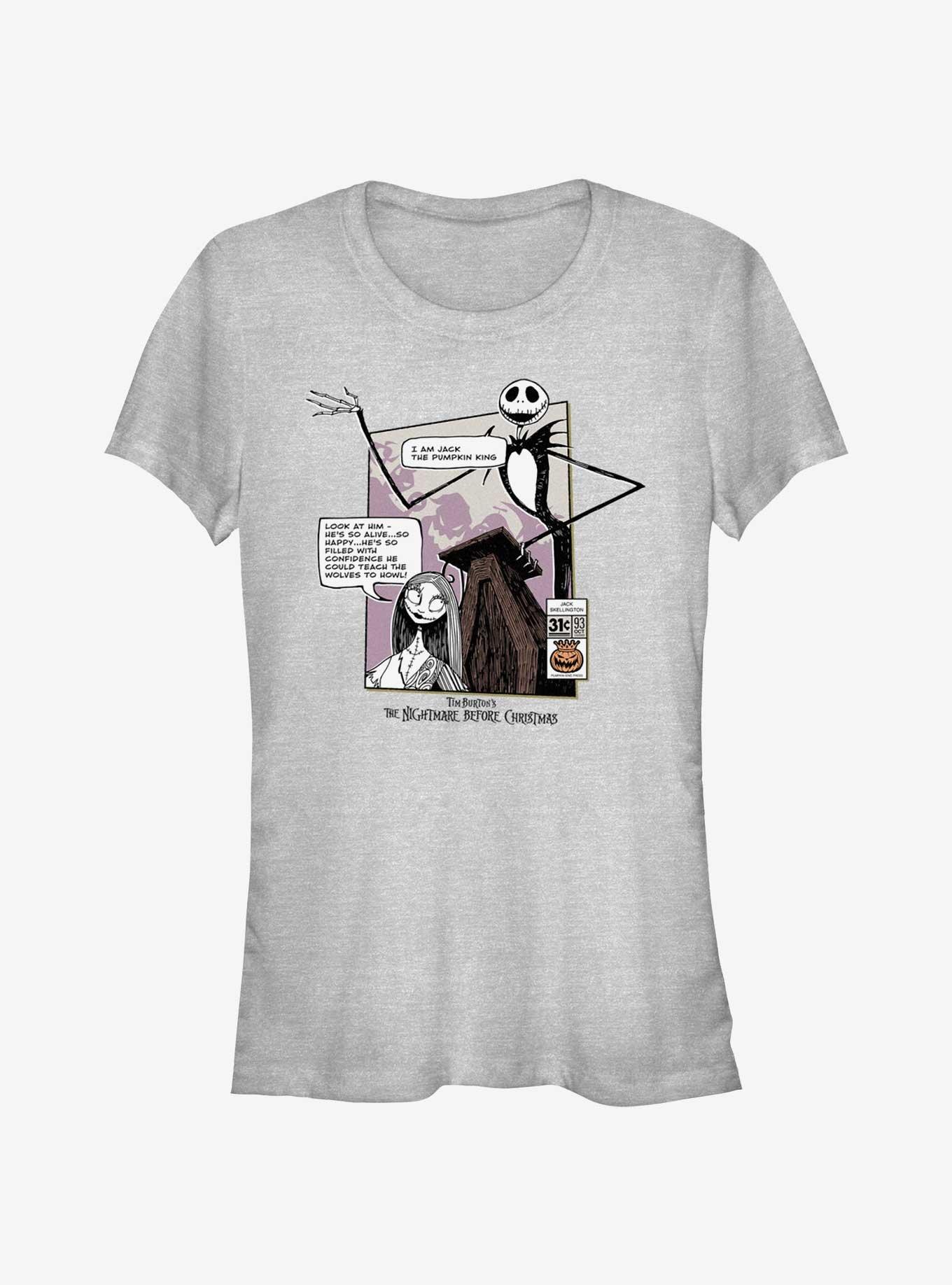 Disney The Nightmare Before Christmas Jack & Sally Look At Him The Pumpkin King Girls T-Shirt