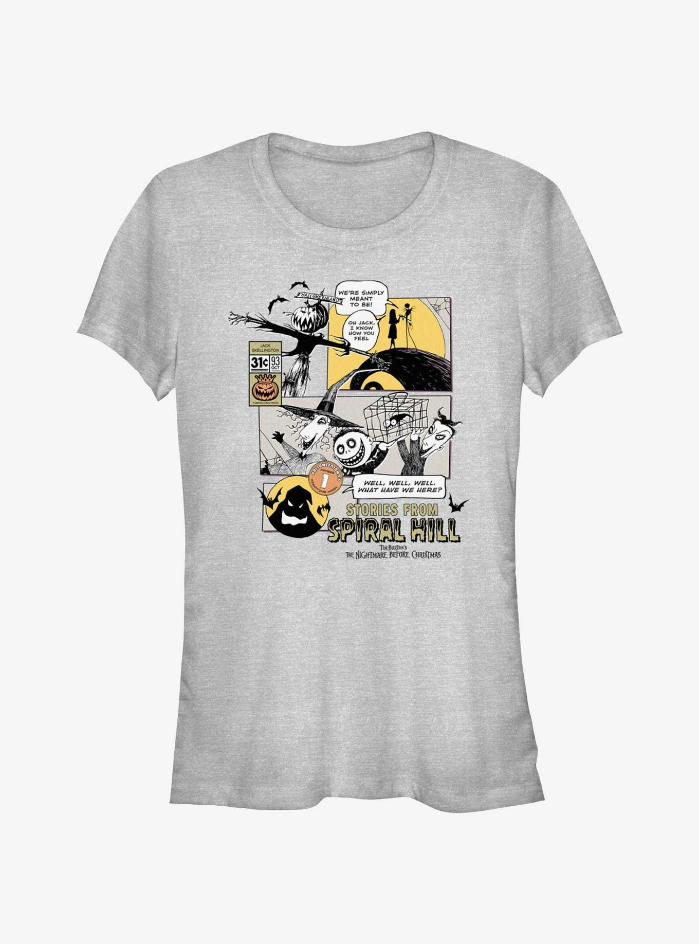 Disney The Nightmare Before Christmas Halloweenland Girls T-Shirt, ATH HTR, hi-res