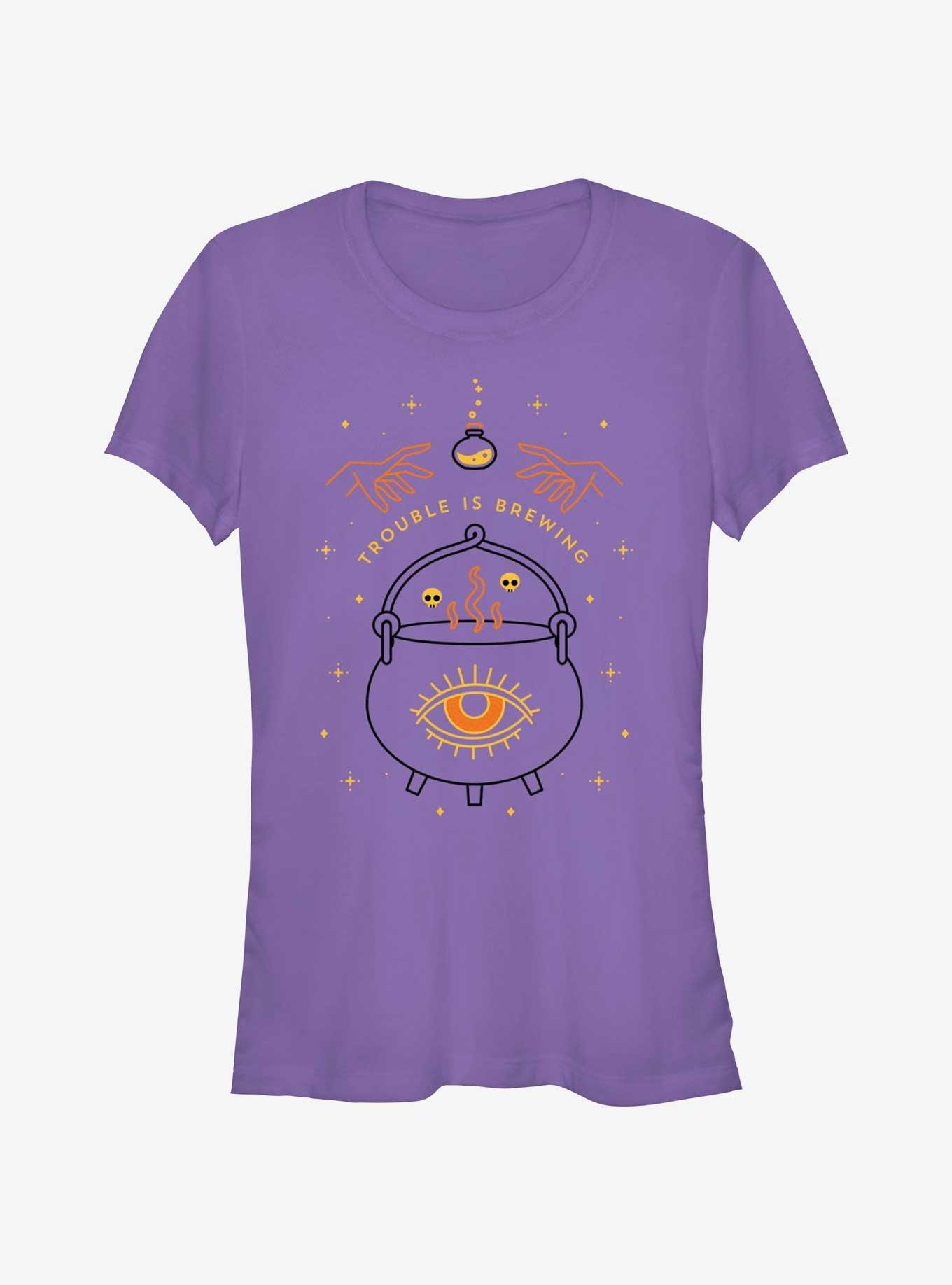 Disney Hocus Pocus Trouble Is Brewing Girls T-Shirt, , hi-res