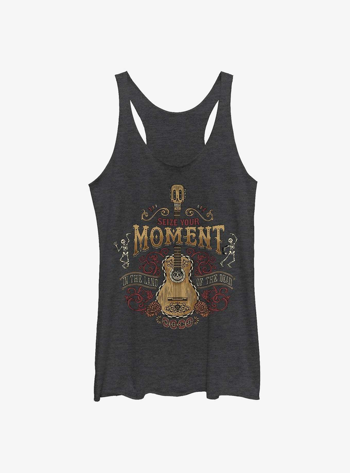 Disney Pixar Coco Seize The Moment Girls Tank, BLK HTR, hi-res