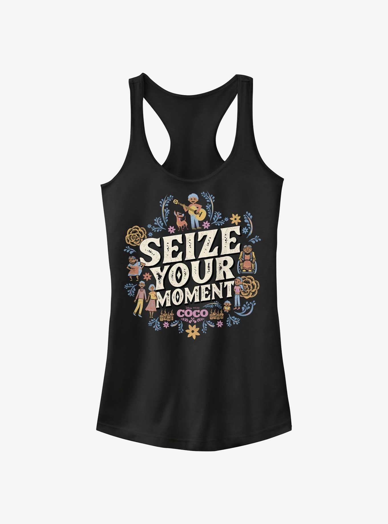 Disney Pixar Coco Seize Your Moment Girls Tank, BLACK, hi-res