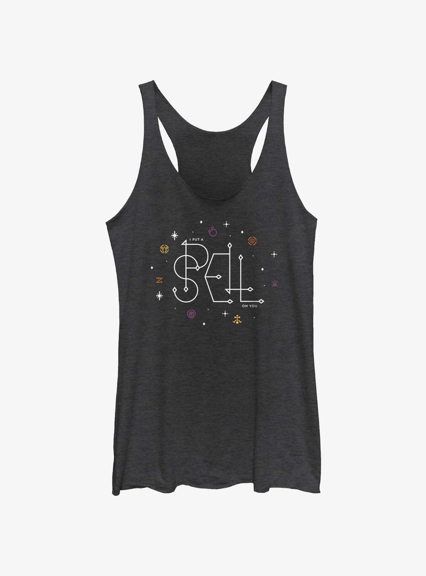 Disney Hocus Pocus I Put A Spell On You Girls Tank, BLK HTR, hi-res