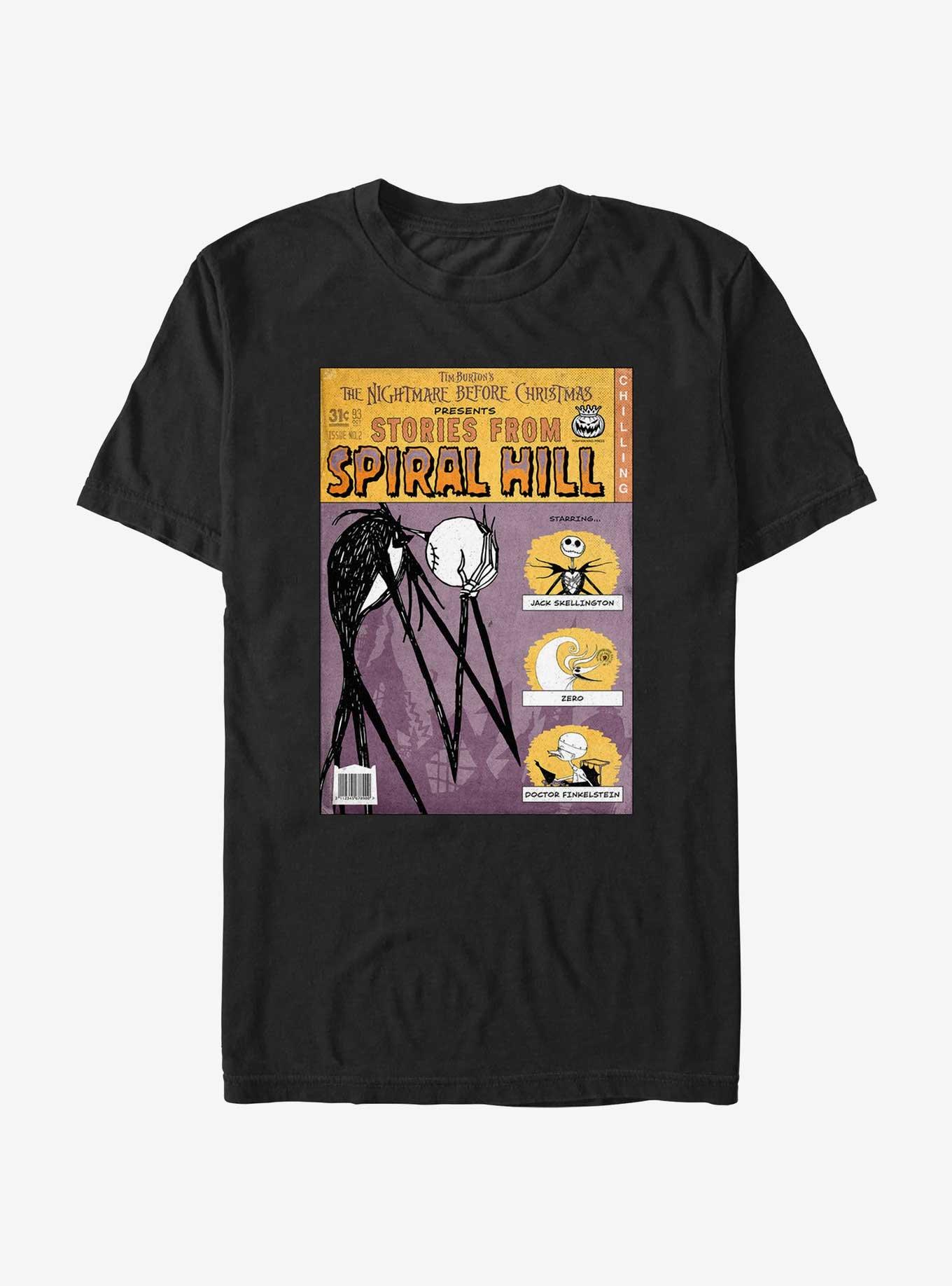 Disney The Nightmare Before Christmas Jack Stories From Spiral Hill T-Shirt, BLACK, hi-res
