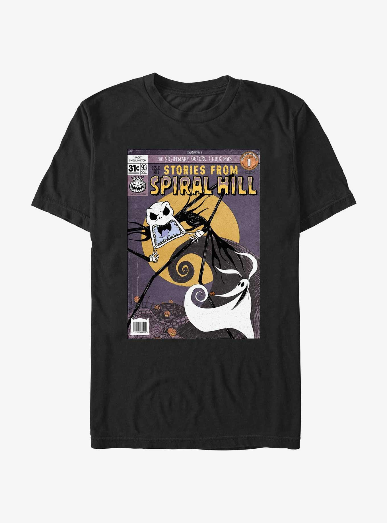 Disney The Nightmare Before Christmas Stories From Spiral Hill Jack and Zero T-Shirt