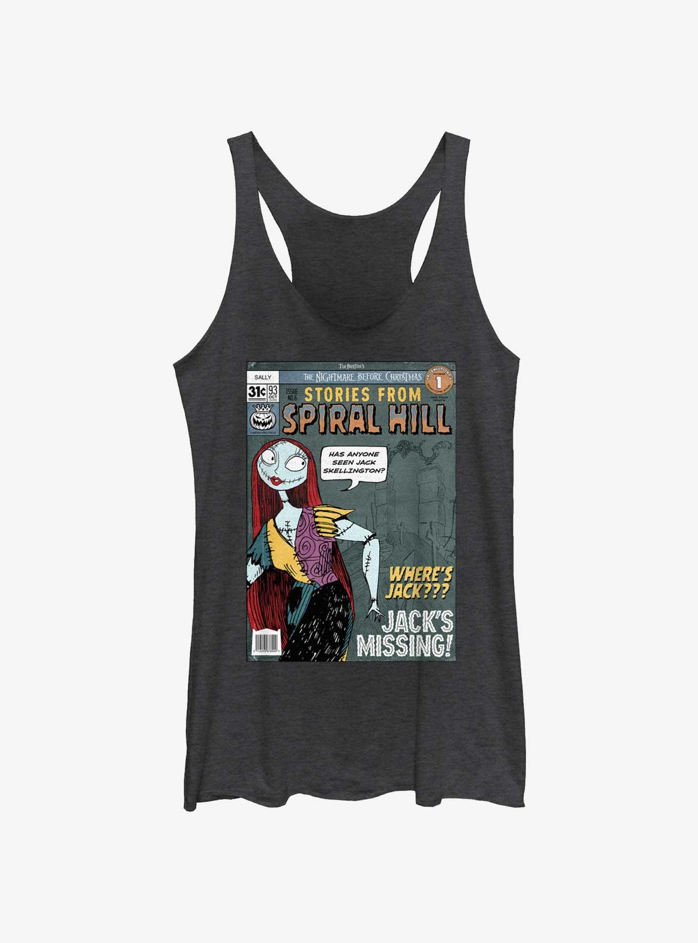 Disney The Nightmare Before Christmas Stories From Spiral Hill Sally Girls Tank, BLK HTR, hi-res