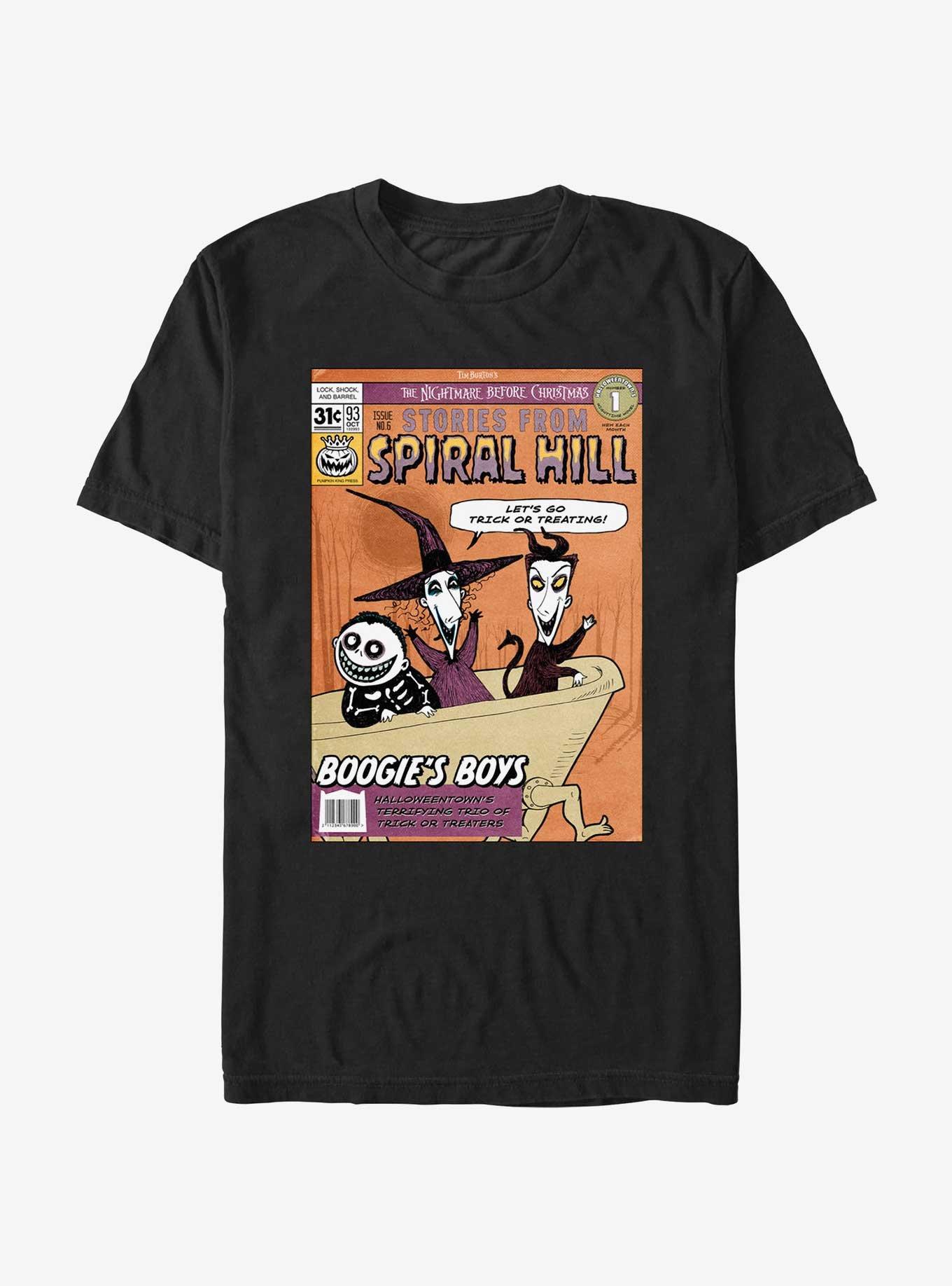 Disney The Nightmare Before Christmas Stories From Spiral Hill Boogie's Boys T-Shirt, BLACK, hi-res