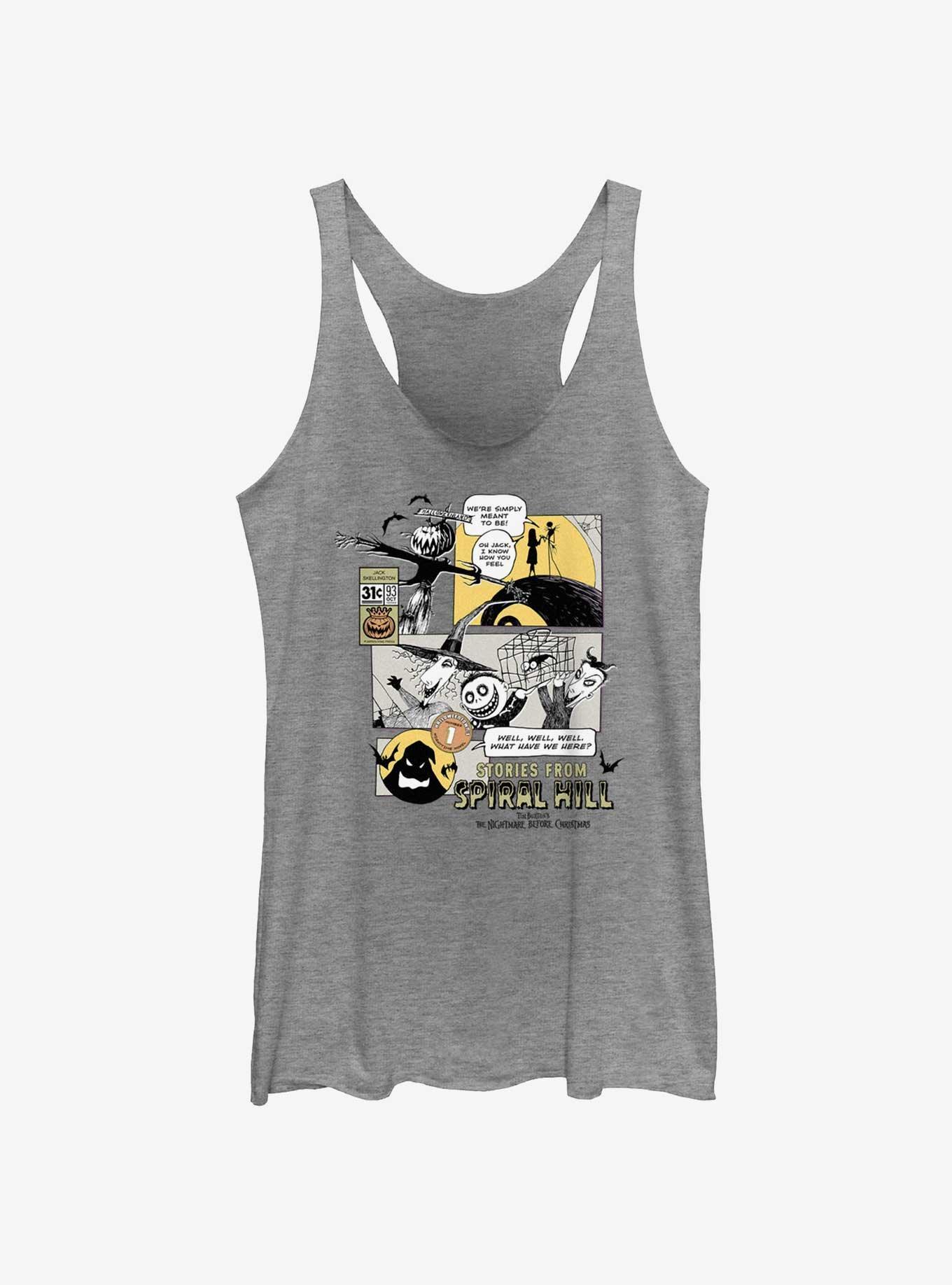 Disney The Nightmare Before Christmas Halloweenland Girls Tank Top, GRAY HTR, hi-res