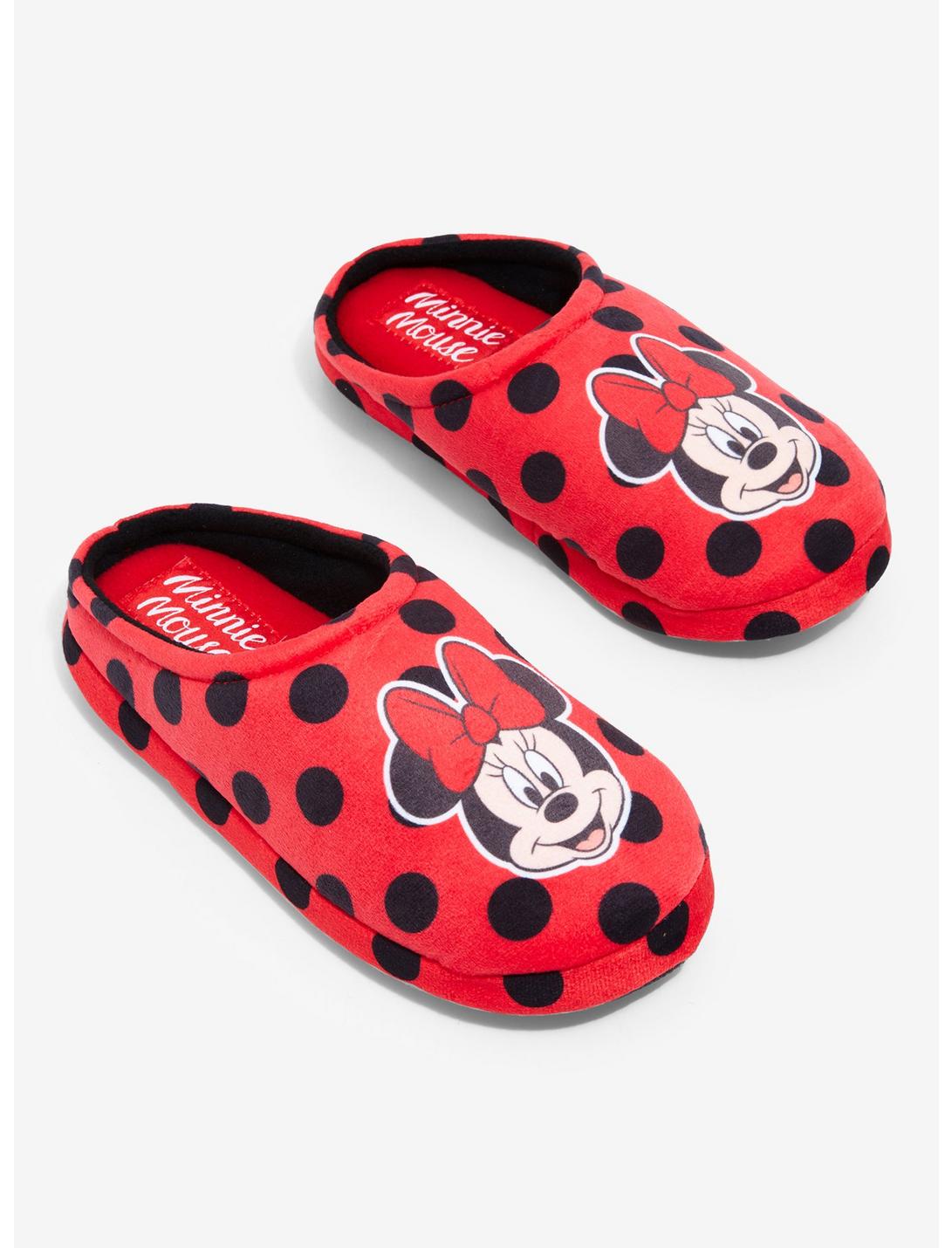 Disney Minnie Mouse Polka Dot Slippers, POLKA DOT, hi-res
