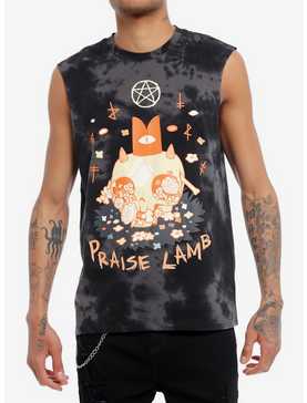 Cult Of The Lamb Praise Lamb Tie-Dye Muscle Tank Top, , hi-res