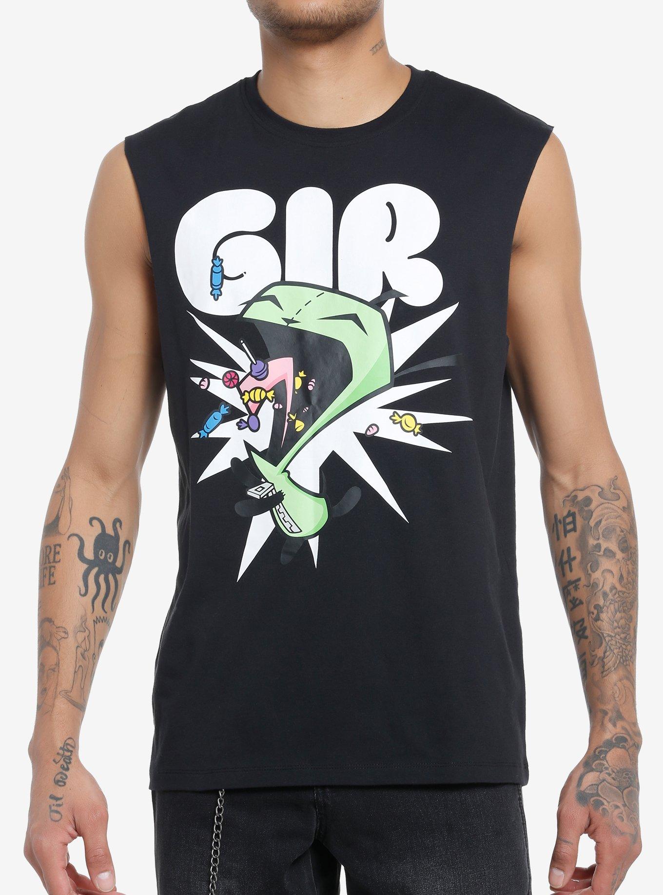 Invader Zim GIR Candy Muscle Tank Top, MULTI, hi-res