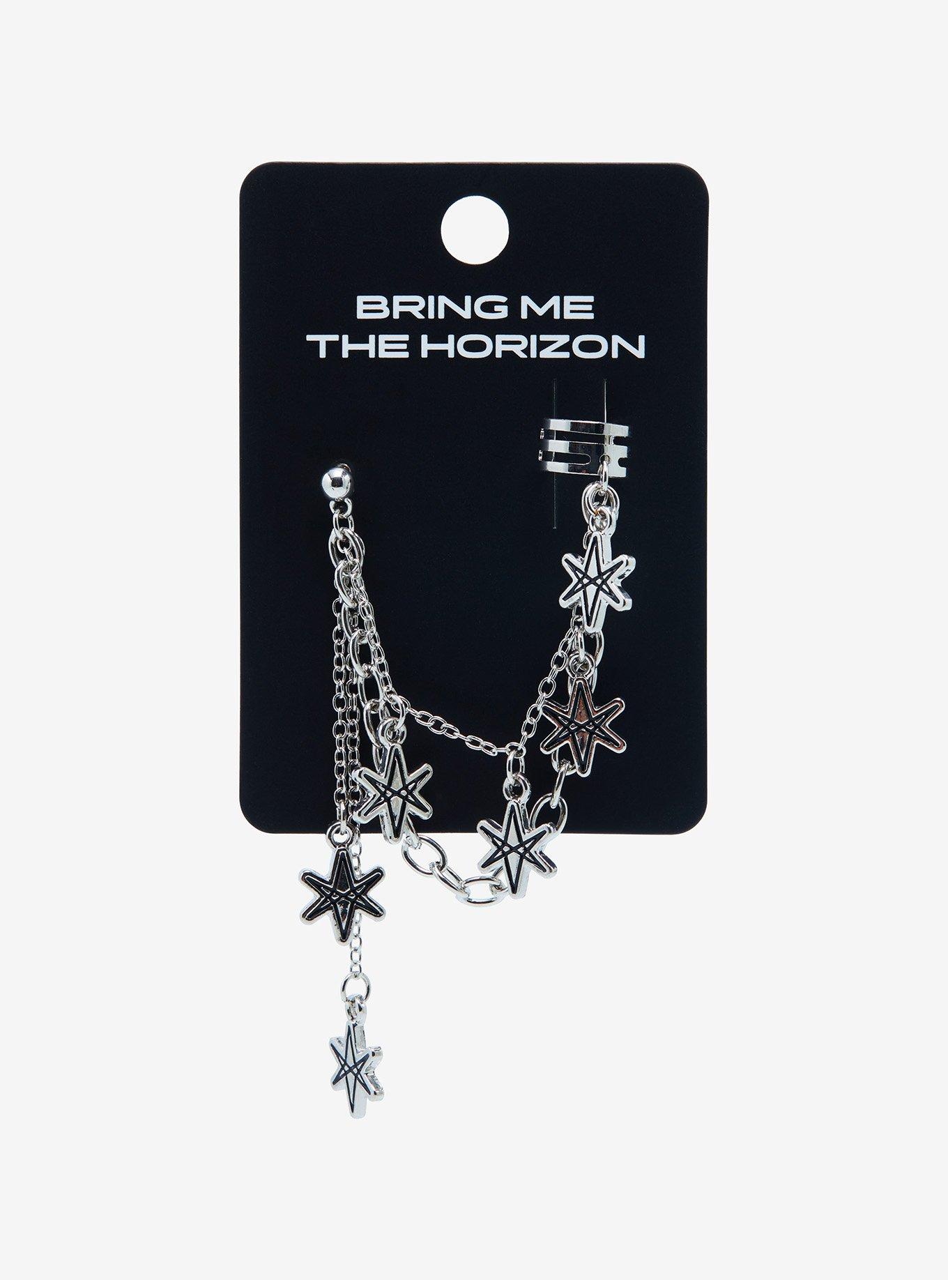 Bring Me The Horizon Unicursal Hexagram Cuff Earring, , hi-res