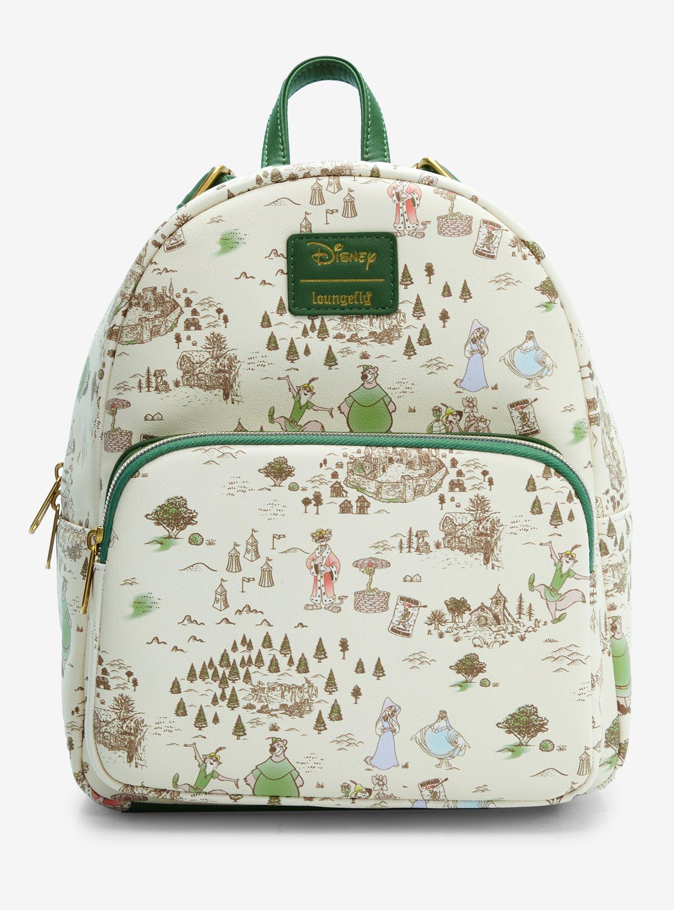 Loungefly Disney Robin Hood Sherwood Forest Map Mini Backpack, , hi-res