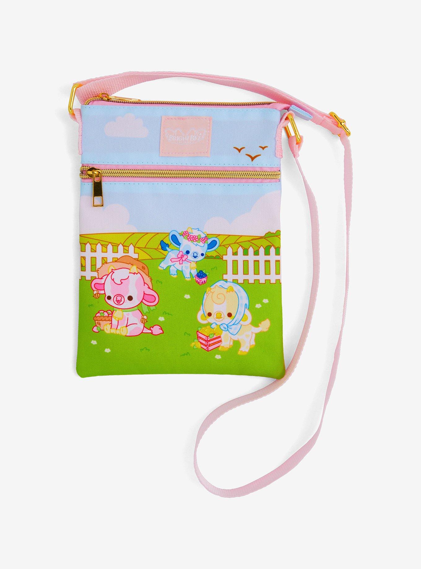 Farming Cows Passport Crossbody Bag By Bright Bat Design, , hi-res