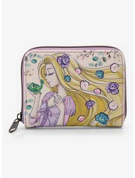 Loungefly Disney Tangled Rapunzel & Pascal Flowers Mini Zipper Wallet, , hi-res