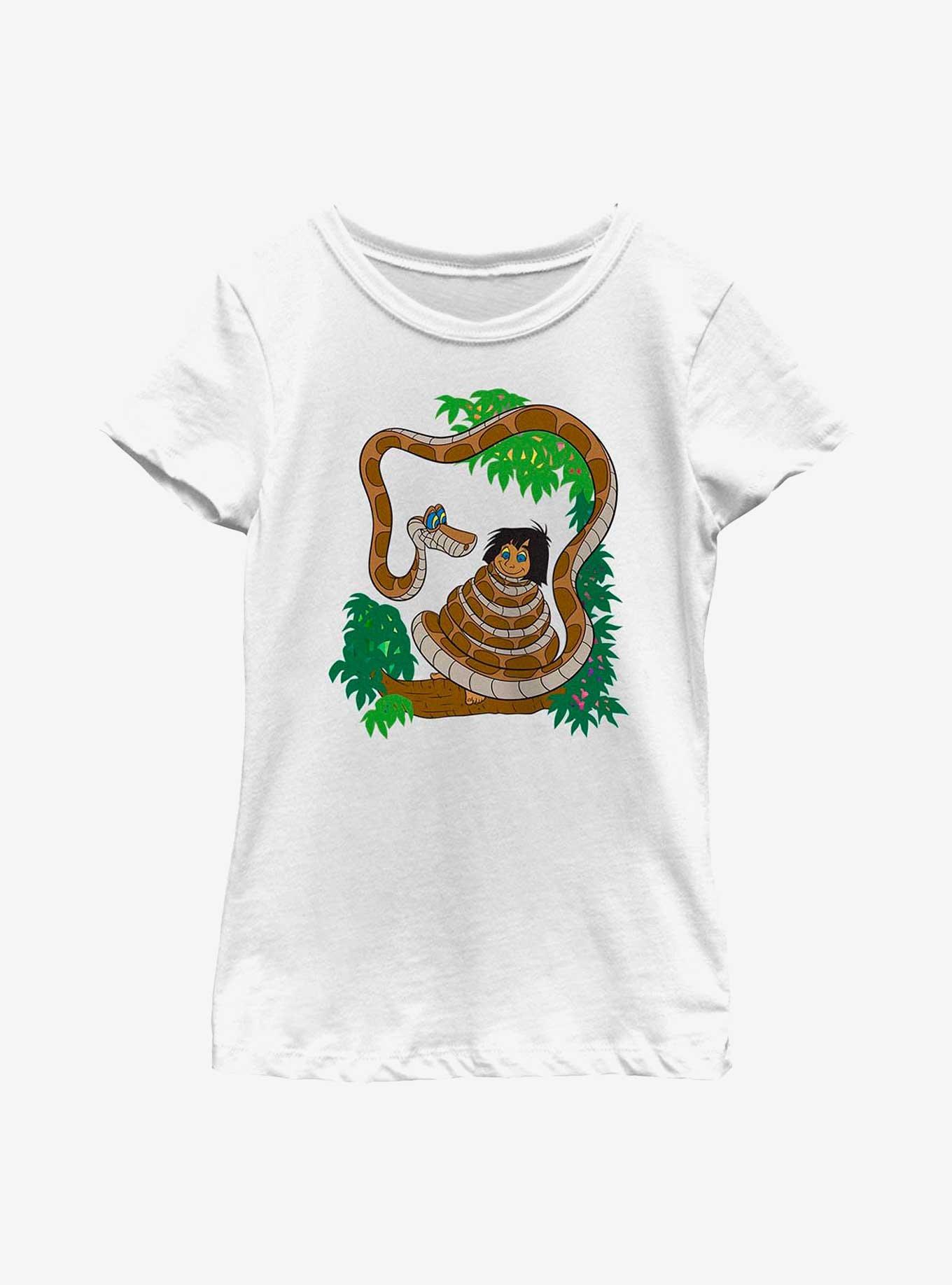 Disney The Jungle Book Snake In The Tree Youth Girls T-Shirt, WHITE, hi-res