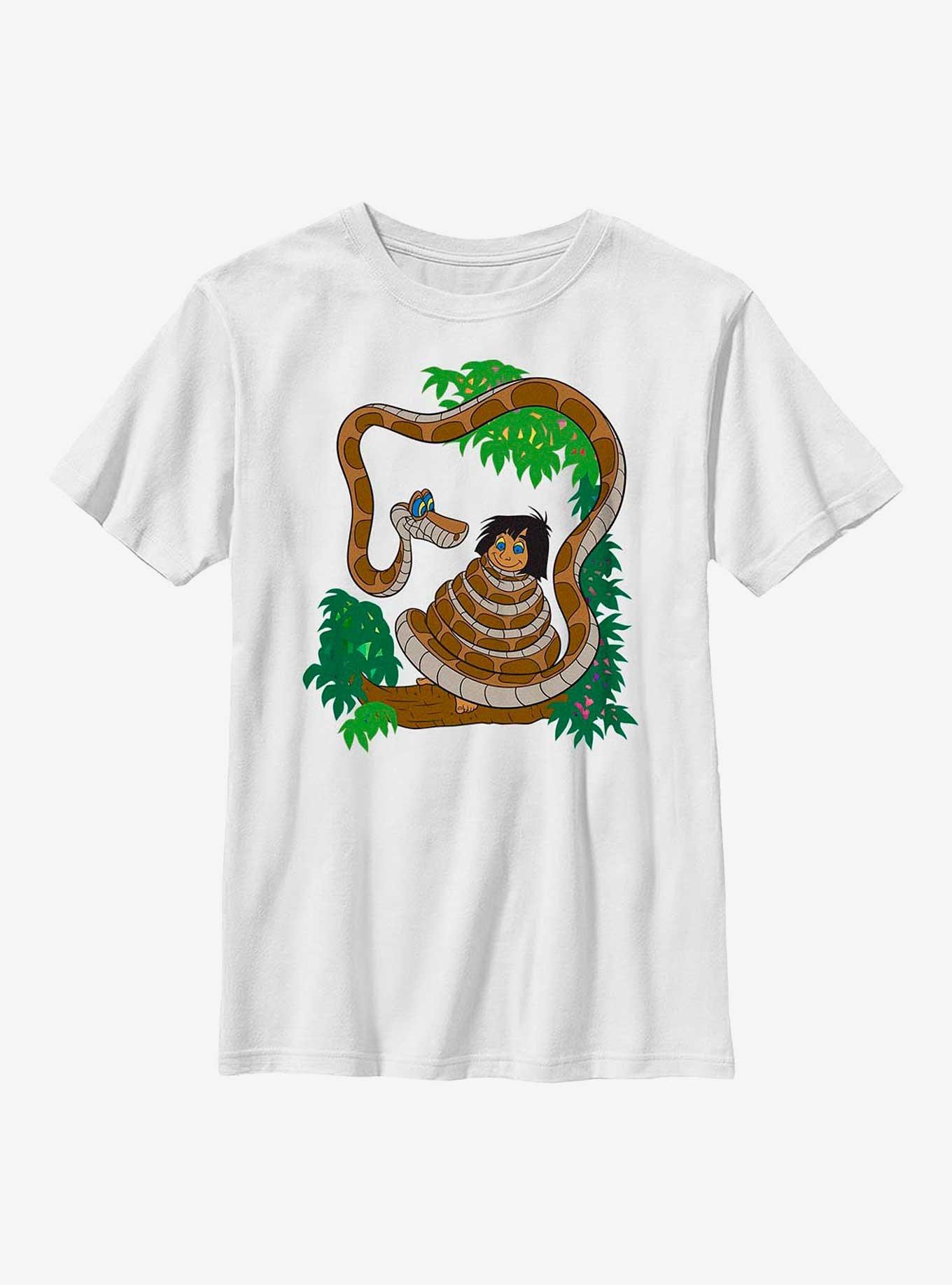 Disney The Jungle Book Snake In The Tree Youth T-Shirt, WHITE, hi-res