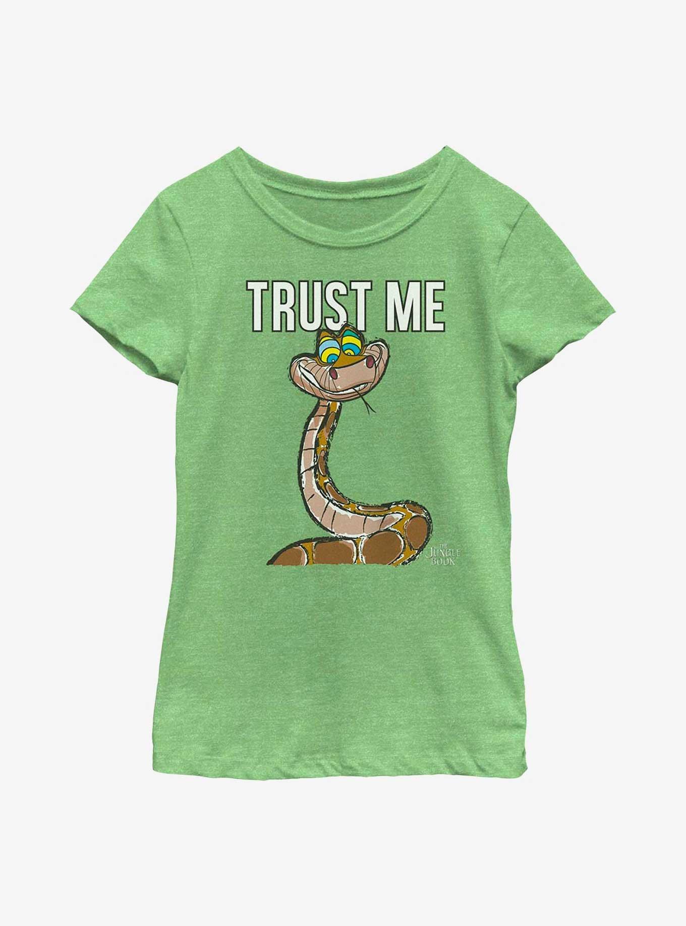 Disney The Jungle Book Trust Me Kaa Youth Girls T-Shirt, GRN APPLE, hi-res