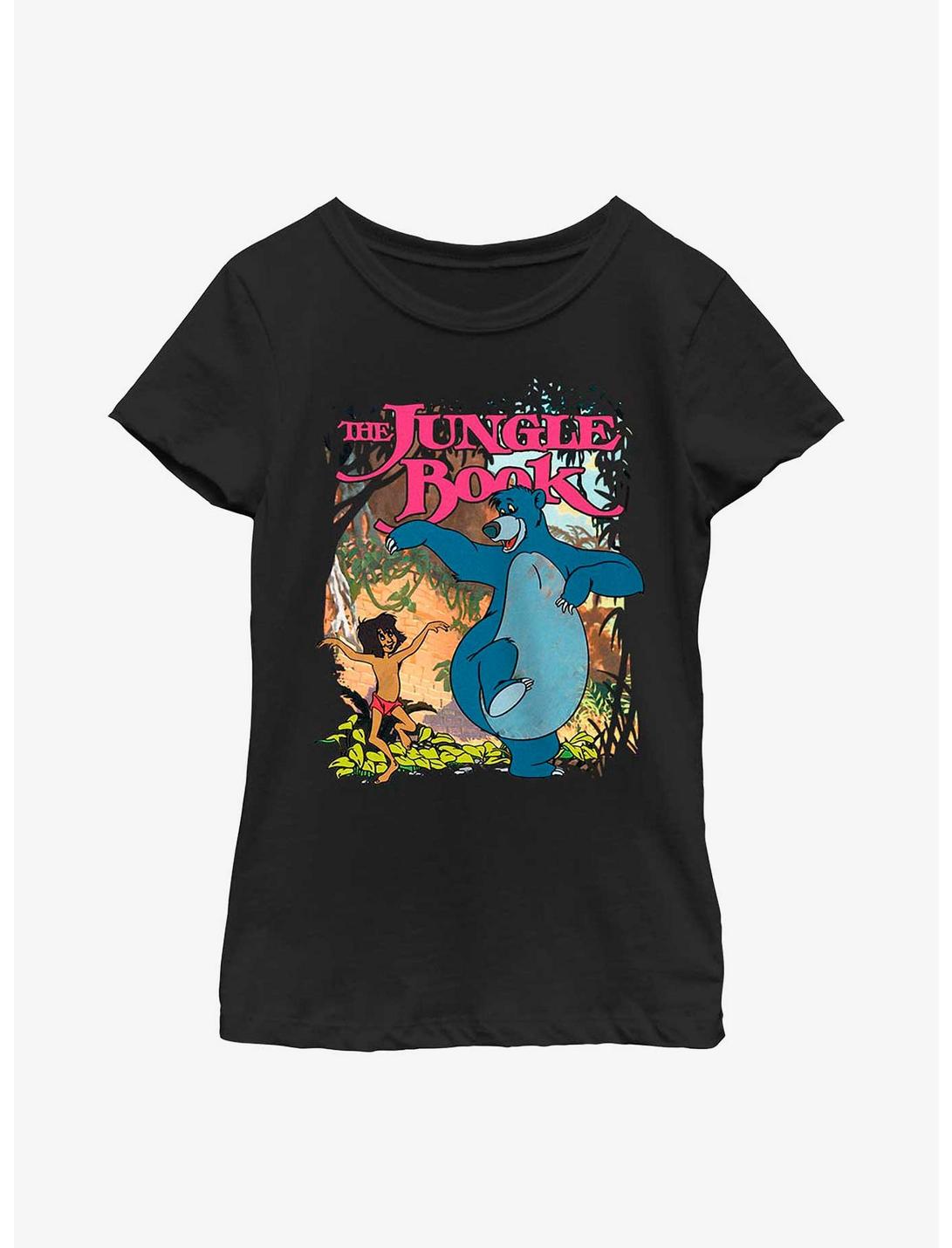 Disney The Jungle Book Friends Dance Youth Girls T-Shirt, BLACK, hi-res