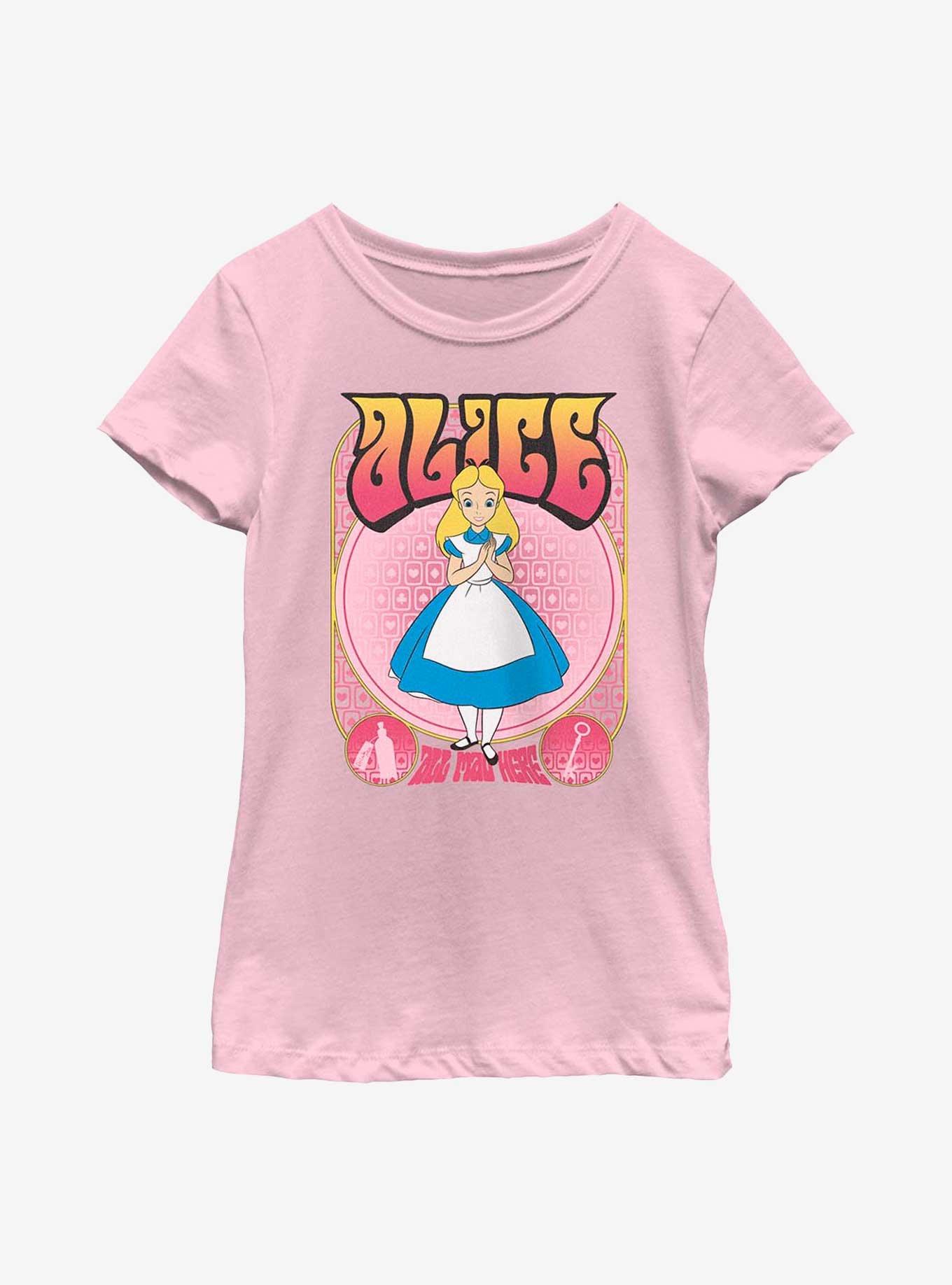 Disney Alice In Wonderland Alice Gig Youth Girls T-Shirt, PINK, hi-res