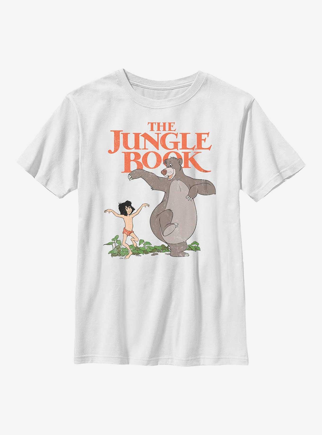 Disney The Jungle Book Baloo And Mowgli Youth T-Shirt, WHITE, hi-res