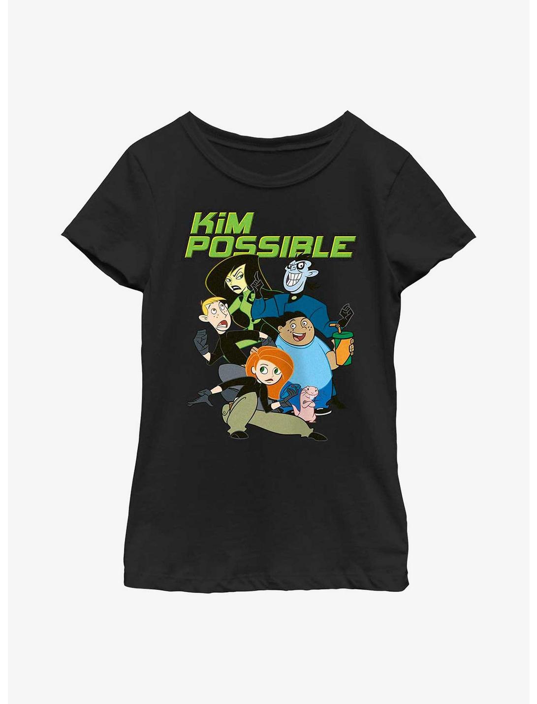 Disney Kim Possible Heroes and Villains Youth Girls T-Shirt, BLACK, hi-res