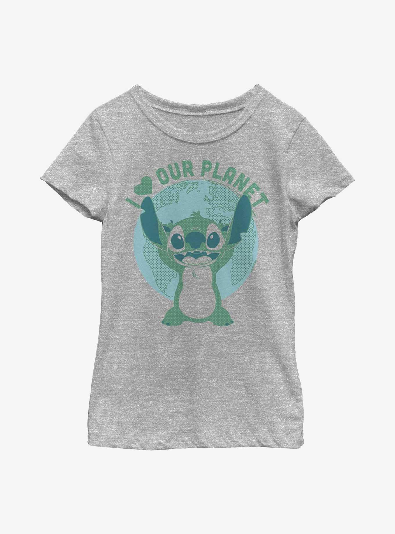 Disney Lilo & Stitch I Heart Our Planet Youth Girls T-Shirt, , hi-res