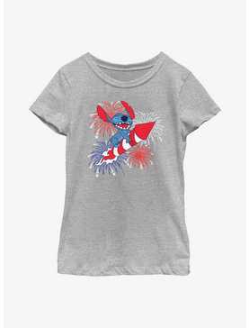 Disney Lilo & Stitch Riding Fireworks Youth Girls T-Shirt, , hi-res