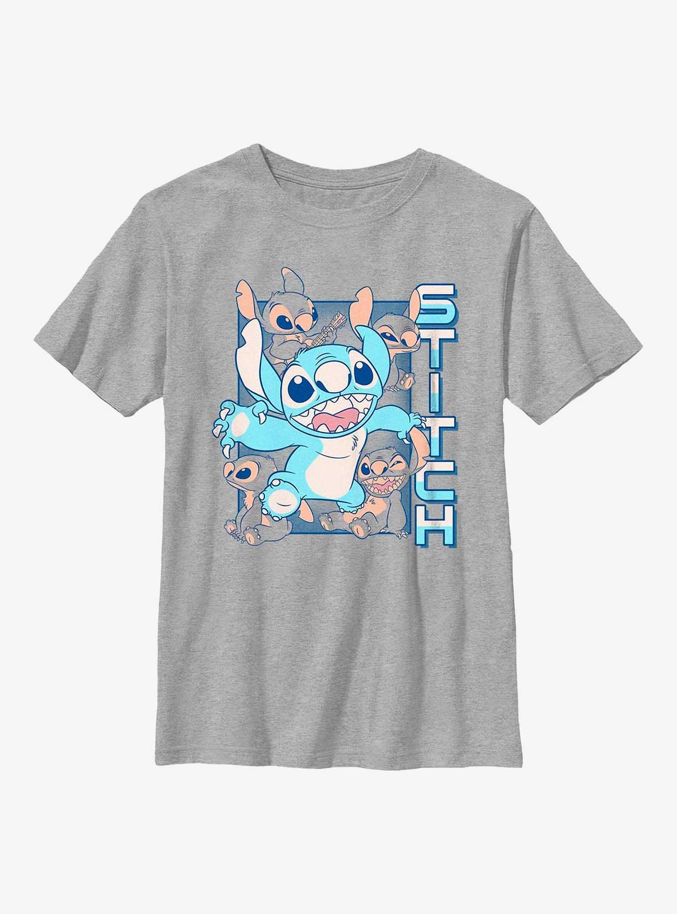 Disney Lilo & Stitch All Stitch Youth T-Shirt, ATH HTR, hi-res