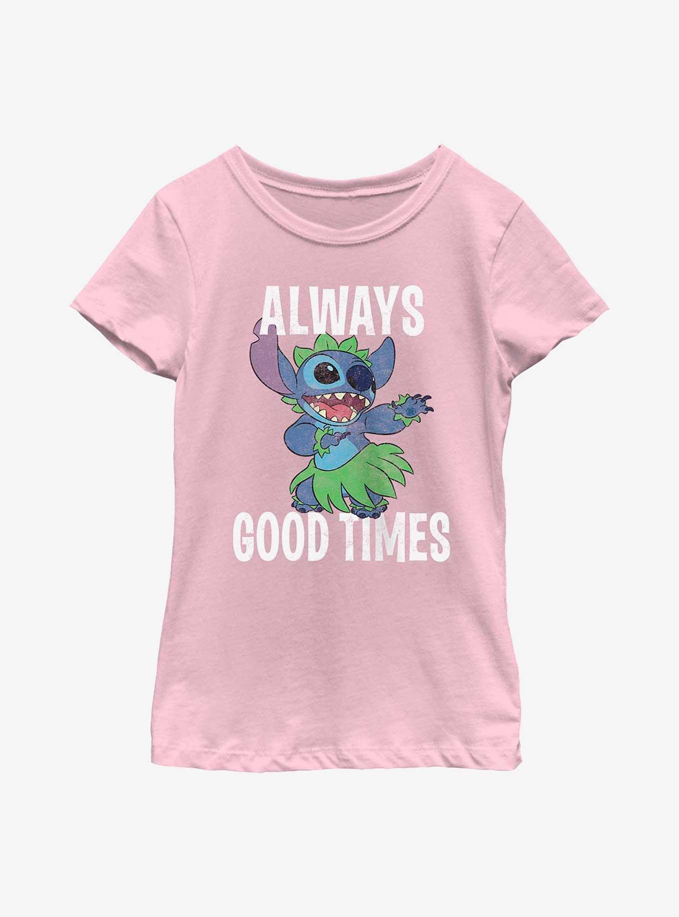 Disney Lilo & Stitch Always Good Times Youth Girls T-Shirt, , hi-res