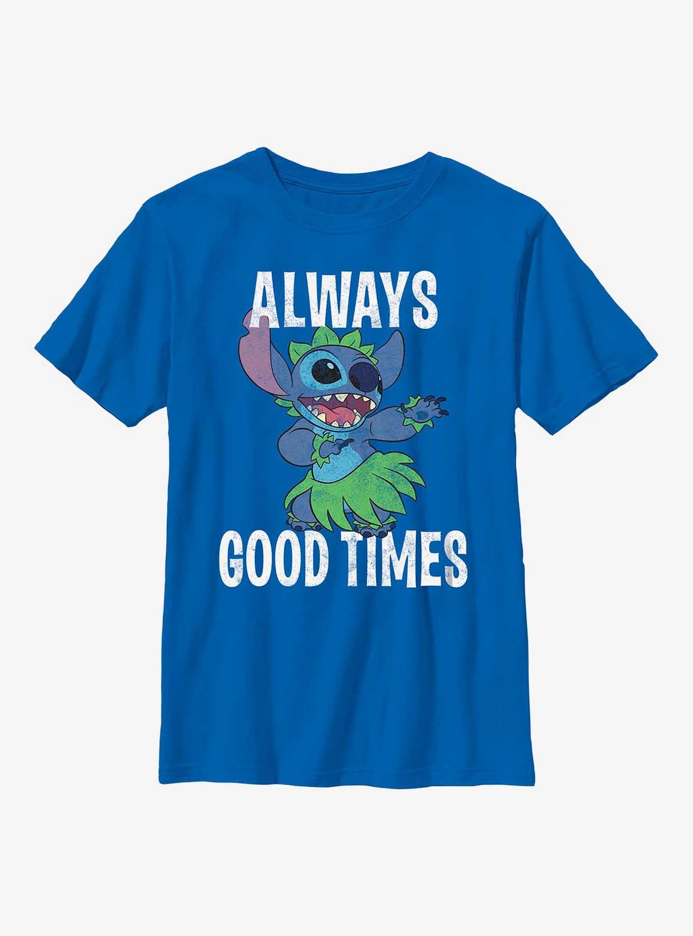 Disney Lilo & Stitch Always Good Times Youth T-Shirt, ROYAL, hi-res