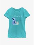 Disney Lilo & Stitch Ohana Pineapple Youth Girls T-Shirt, TAHI BLUE, hi-res