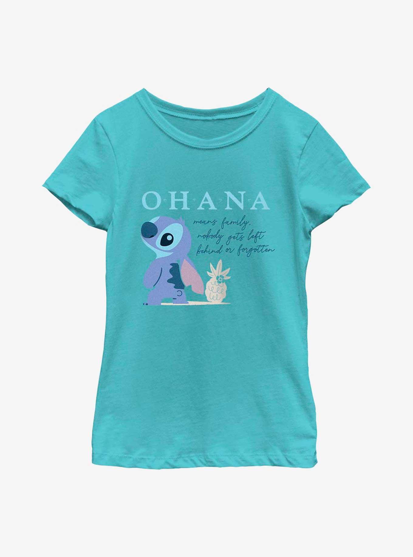Disney Lilo & Stitch Ohana Pineapple Youth Girls T-Shirt, , hi-res