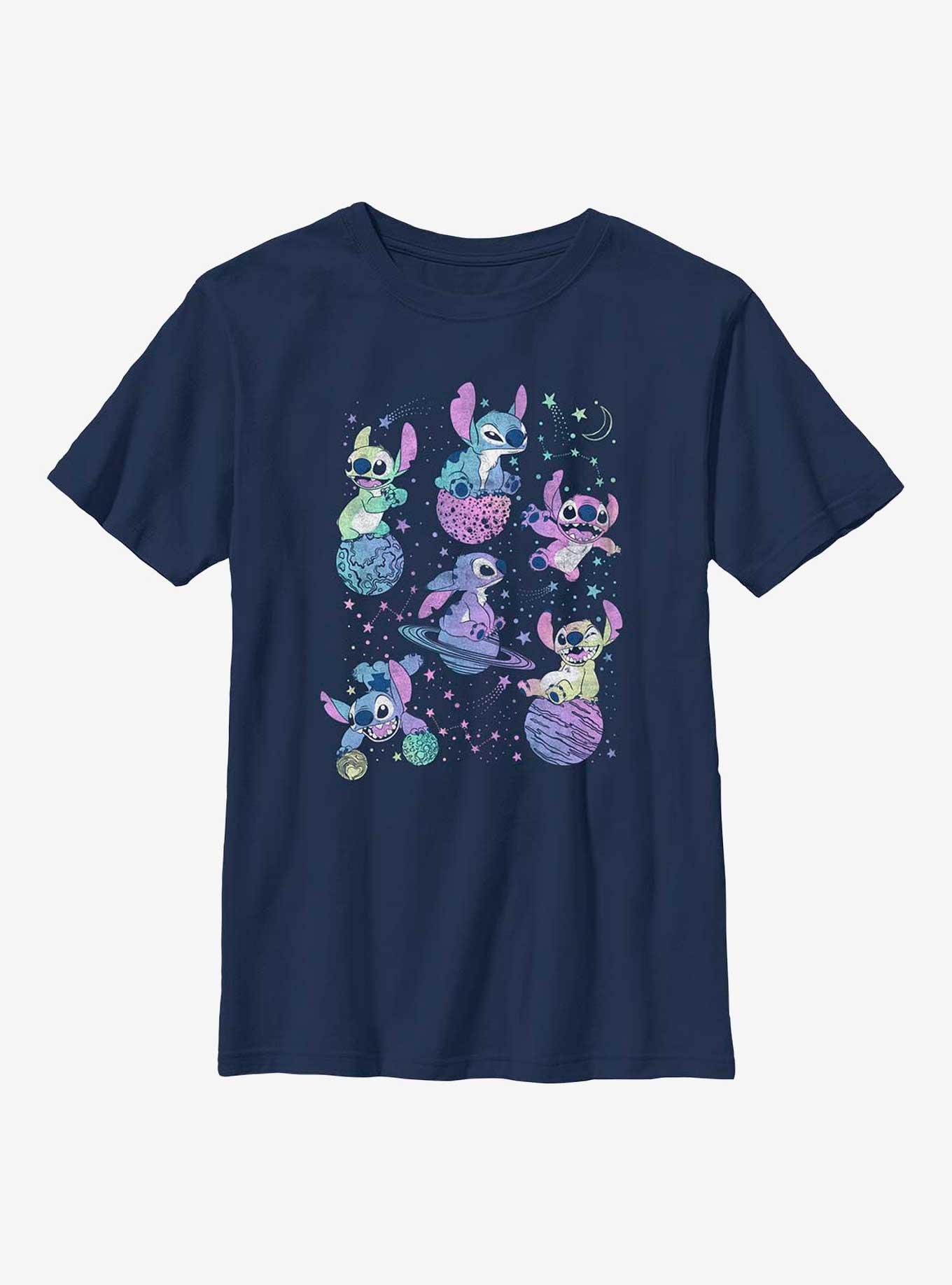 Disney Lilo & Stitch Planetary Stitch Youth T-Shirt, NAVY, hi-res