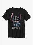 Disney Lilo & Stitch Distressed Stitch Youth T-Shirt, BLACK, hi-res