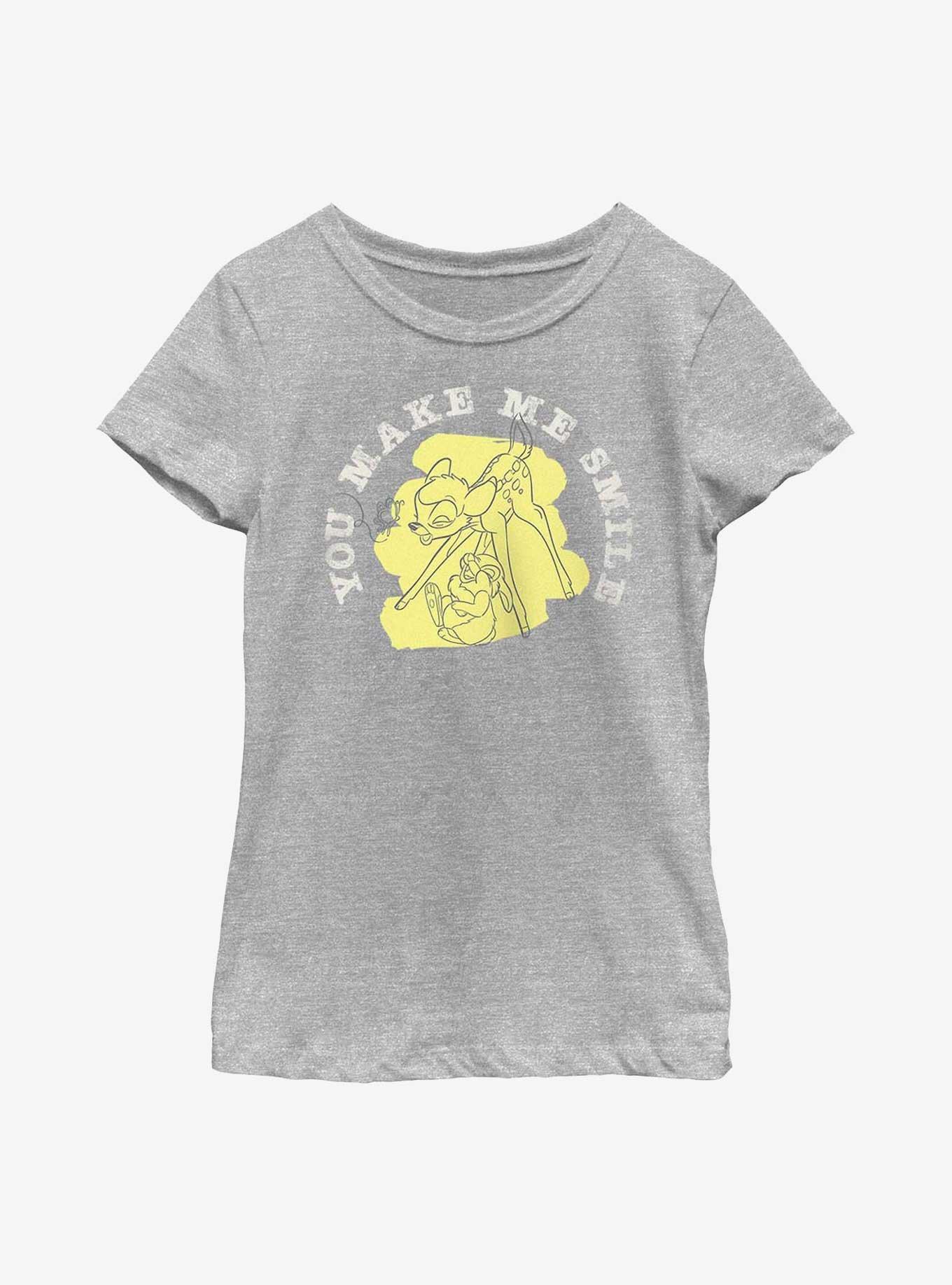 Disney Bambi You Make Me Smile Youth Girls T-Shirt, , hi-res